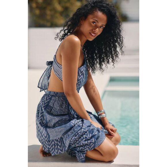 New Anthropologie Mahila Reva Halter Maxi Dress Size Extra Large - Picture 1 of 10